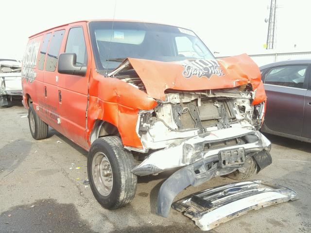 1FBNE3BLXBDA52994 - 2011 FORD ECONOLINE ORANGE photo 1