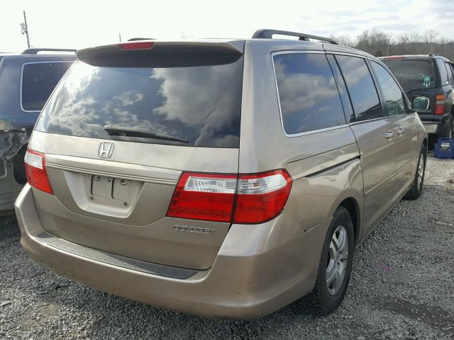 5FNRL38435B407956 - 2005 HONDA ODYSSEY EX TAN photo 4