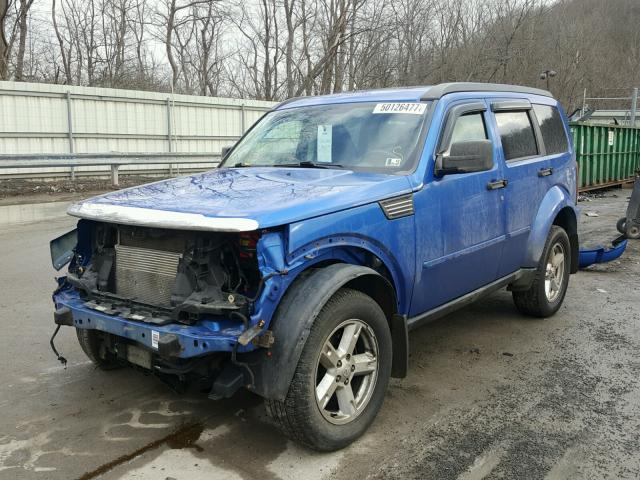 1D8GU58K87W726476 - 2007 DODGE NITRO SLT BLUE photo 2