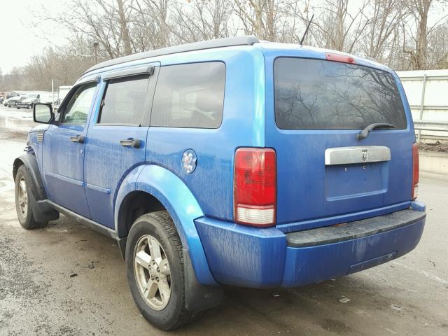 1D8GU58K87W726476 - 2007 DODGE NITRO SLT BLUE photo 3