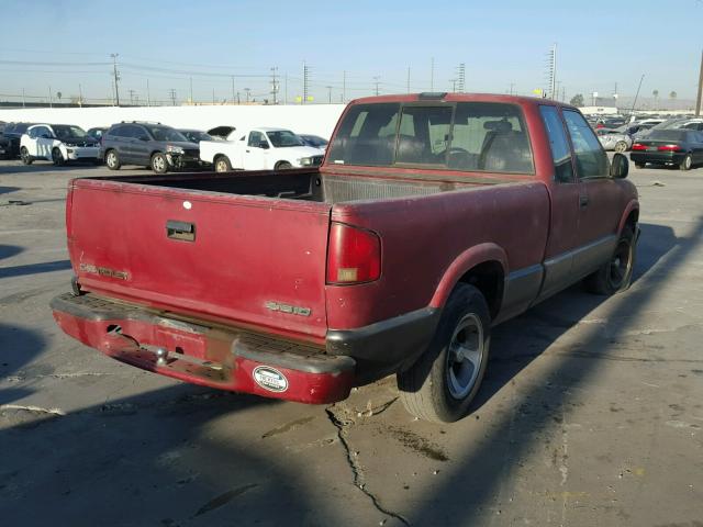 1GCCS1942W8163441 - 1998 CHEVROLET S TRUCK S1 RED photo 4