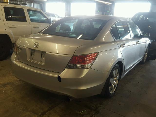 JHMCP268X9C000020 - 2009 HONDA ACCORD EXL SILVER photo 4