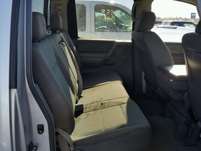 1N6BA07A55N536647 - 2005 NISSAN TITAN XE SILVER photo 6