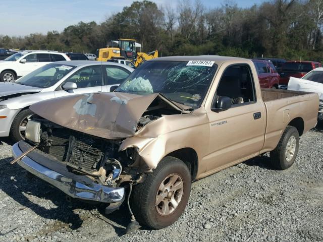 4TANL42N7XZ403844 - 1999 TOYOTA TACOMA GOLD photo 2