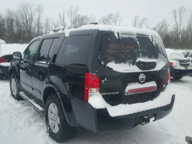 5N1AR18W17C648704 - 2007 NISSAN PATHFINDER BLACK photo 3