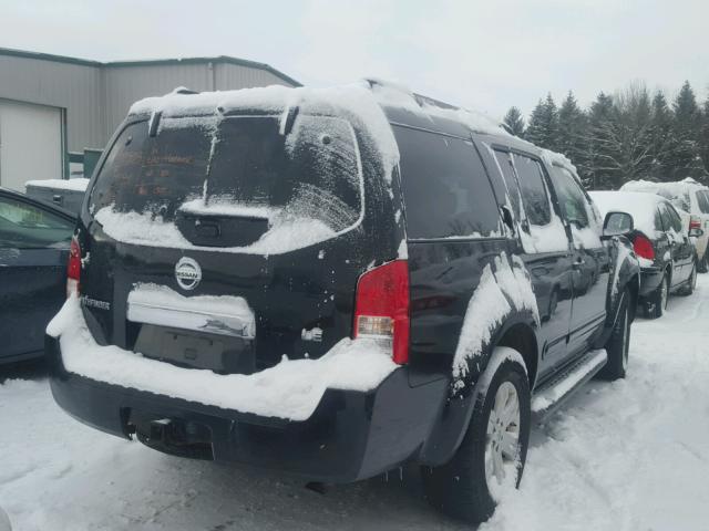 5N1AR18W17C648704 - 2007 NISSAN PATHFINDER BLACK photo 4