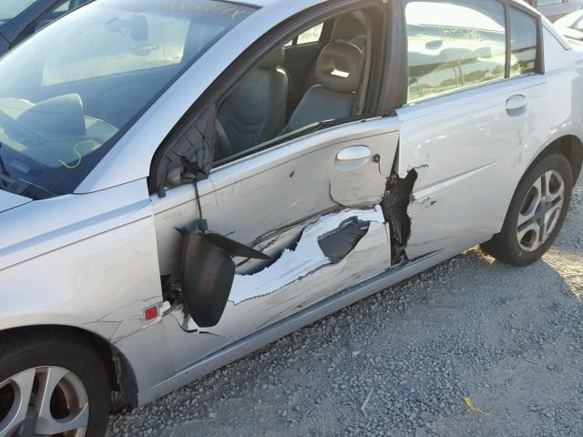 1G8AL52F23Z110620 - 2003 SATURN ION LEVEL SILVER photo 9