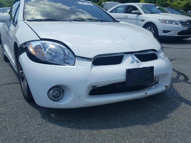 4A3AL25F68E004716 - 2008 MITSUBISHI ECLIPSE SP WHITE photo 9