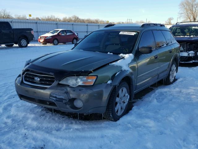 4S4BP61C876312313 - 2007 SUBARU LEGACY OUT GREEN photo 2