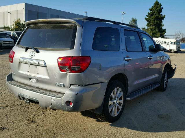 5TDBY68A48S003767 - 2008 TOYOTA SEQUOIA LI GRAY photo 4