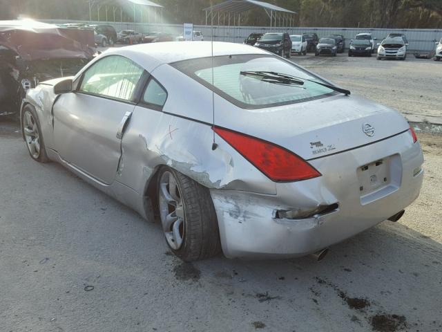 JN1AZ34D76M303404 - 2006 NISSAN 350Z COUPE SILVER photo 3