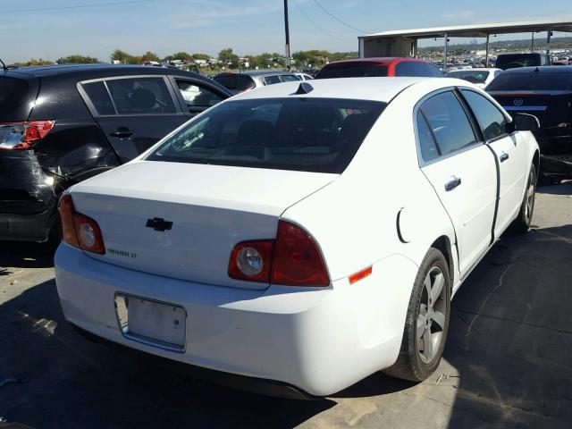 1G1ZC5EU9CF258695 - 2012 CHEVROLET MALIBU 1LT WHITE photo 4