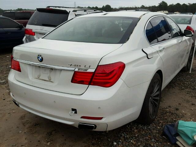 WBAKB4C5XBC574556 - 2011 BMW 740 LI WHITE photo 4