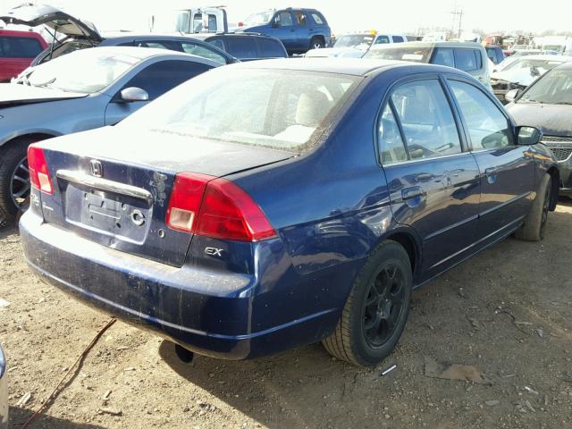 1HGES26771L046877 - 2001 HONDA CIVIC EX BLUE photo 4