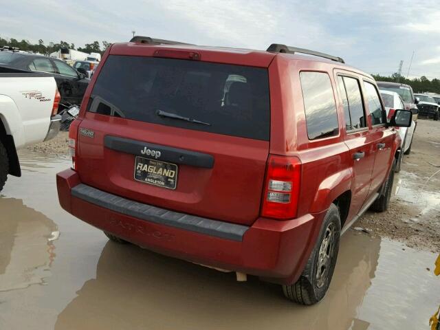 1J4NT1GA4AD643411 - 2010 JEEP PATRIOT SP RED photo 4