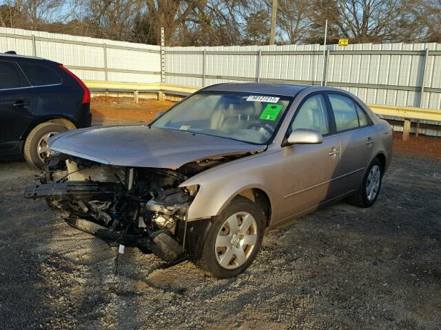 5NPET46C07H184956 - 2007 HYUNDAI SONATA GLS TAN photo 2