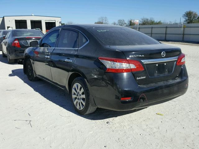 3N1AB7AP3FY225646 - 2015 NISSAN SENTRA S BLACK photo 3