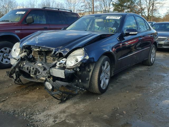 WDBUF87X37X222713 - 2007 MERCEDES-BENZ E 350 4MAT BLUE photo 2