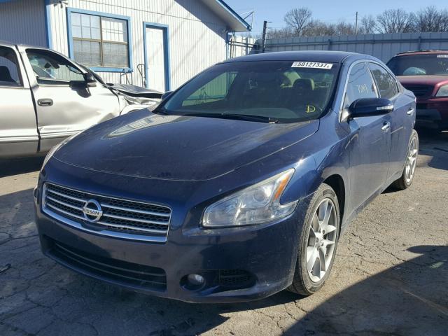 1N4AA5AP6AC839831 - 2010 NISSAN MAXIMA S BLUE photo 2