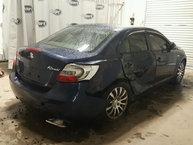 JS2RE9A33A6101219 - 2010 SUZUKI KIZASHI SE BLUE photo 4