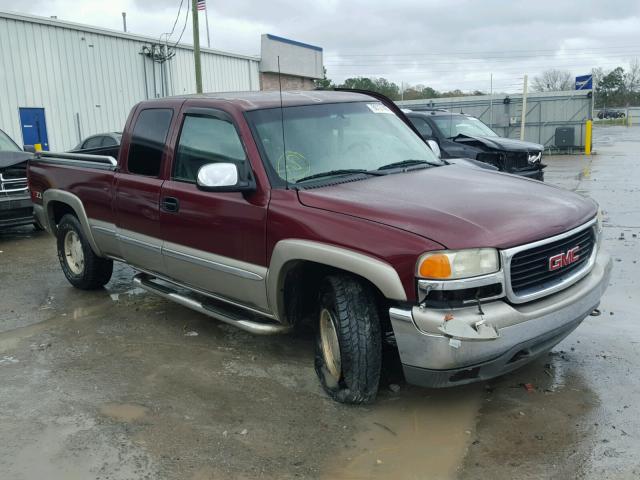 2GTEK19T9Y1346762 - 2000 GMC NEW SIERRA BURGUNDY photo 1