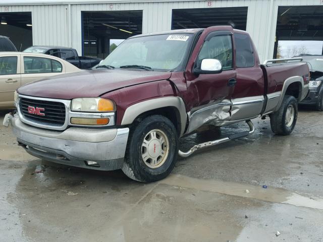 2GTEK19T9Y1346762 - 2000 GMC NEW SIERRA BURGUNDY photo 2