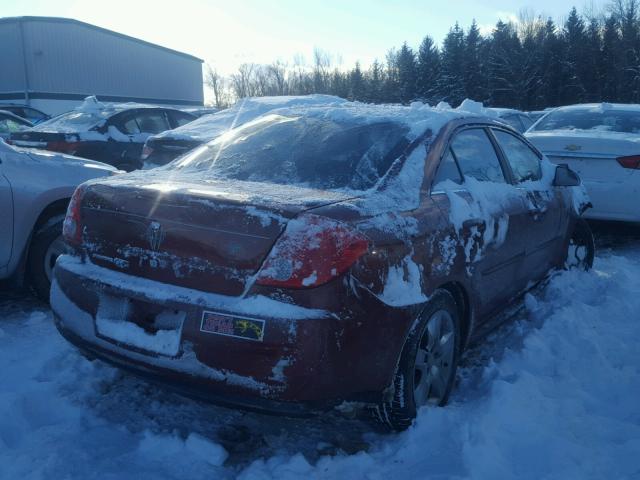 1G2ZG57B194223407 - 2009 PONTIAC G6 RED photo 4