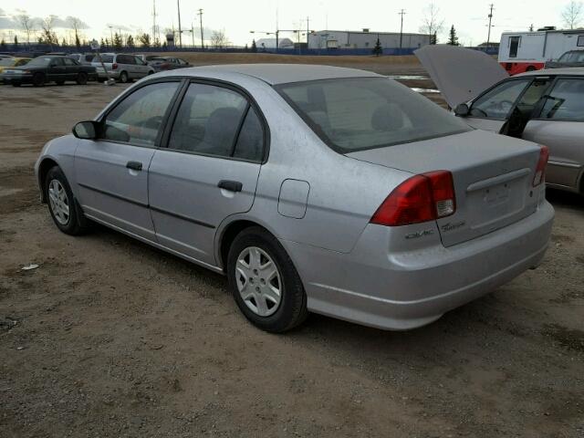 2HGES15355H012903 - 2005 HONDA CIVIC DX V SILVER photo 3