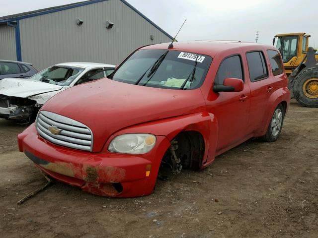 3GNBABDB0AS590571 - 2010 CHEVROLET HHR LT RED photo 2