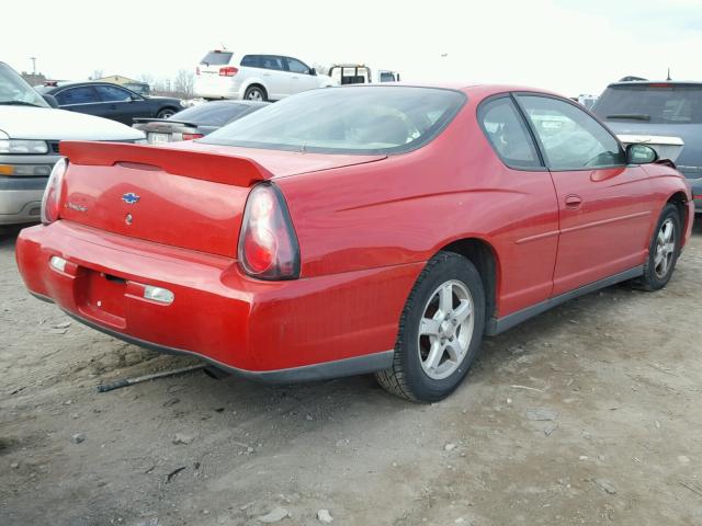 2G1WW12E339216757 - 2003 CHEVROLET MONTE CARL წითელი ფოტო 4