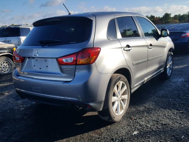 4A4AR4AU2FE011282 - 2015 MITSUBISHI OUTLANDER GRAY photo 4