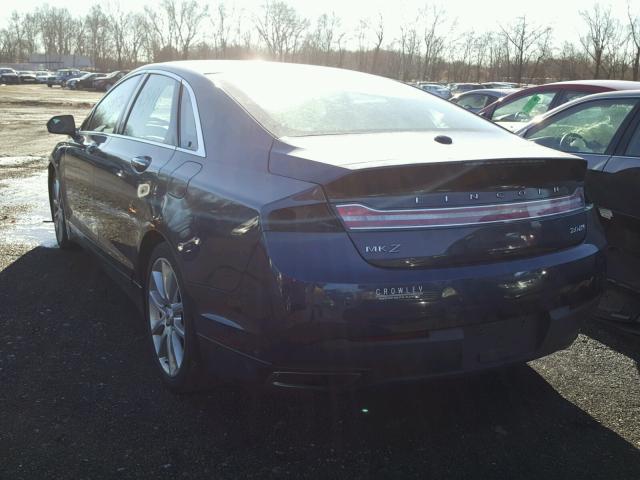 3LN6L2J94DR819461 - 2013 LINCOLN MKZ BLACK photo 3