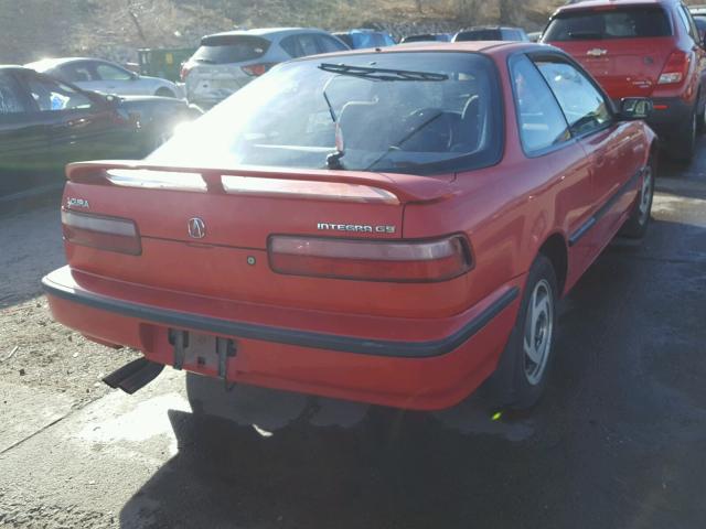 JH4DA9469MS043567 - 1991 ACURA INTEGRA GS RED photo 4