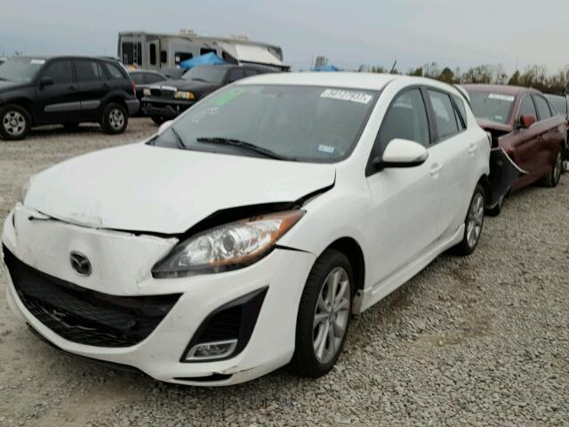 JM1BL1H53A1112535 - 2010 MAZDA 3 S WHITE photo 2