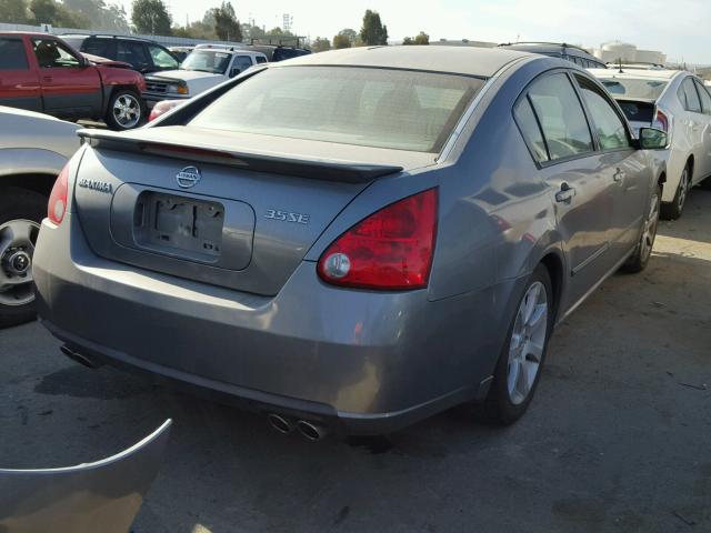 1N4BA41E18C824497 - 2008 NISSAN MAXIMA SE GRAY photo 4