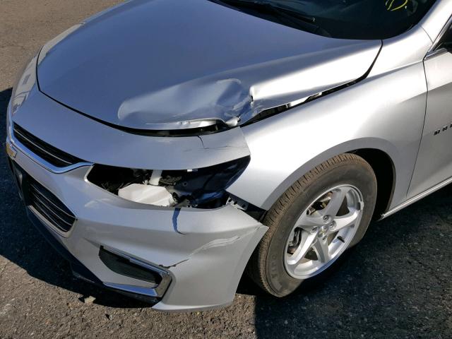1G1ZB5ST8GF294379 - 2016 CHEVROLET MALIBU LS ვერცხლისფერი ფოტო 9