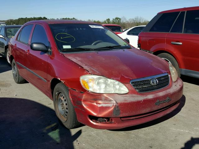 JTDBR32E552063972 - 2005 TOYOTA COROLLA CE MAROON photo 1