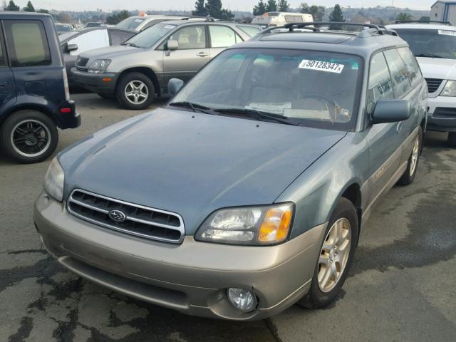 4S3BH686316629067 - 2001 SUBARU LEGACY OUT GREEN photo 2