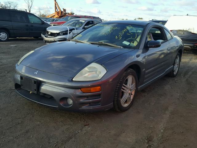 4A3AC84H13E012964 - 2003 MITSUBISHI ECLIPSE GT GRAY photo 2