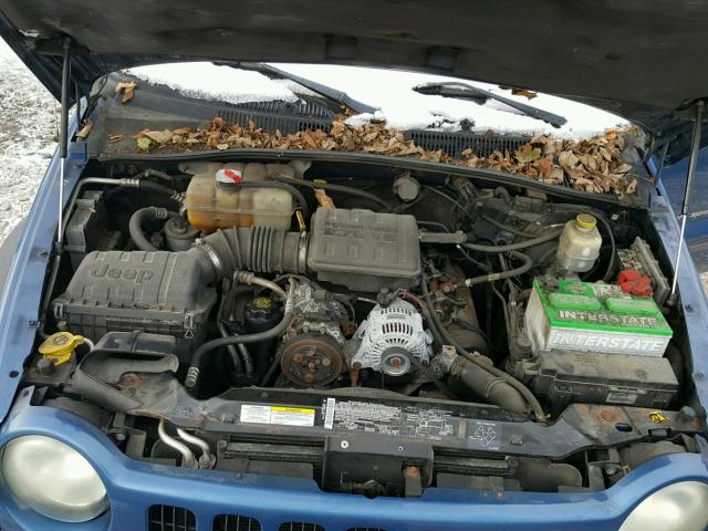 1J4GL48K93W624457 - 2003 JEEP LIBERTY SP BLUE photo 7