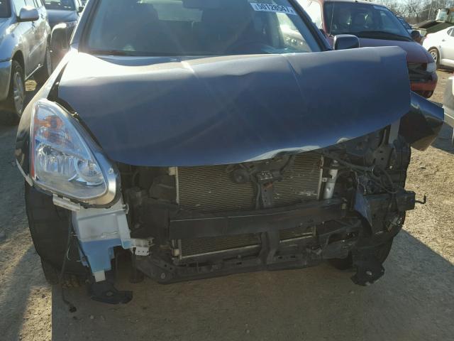 JN8AS5MV8DW666371 - 2013 NISSAN ROGUE S GRAY photo 9