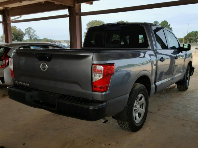 1N6AA1EK3JN544429 - 2018 NISSAN TITAN S GRAY photo 4