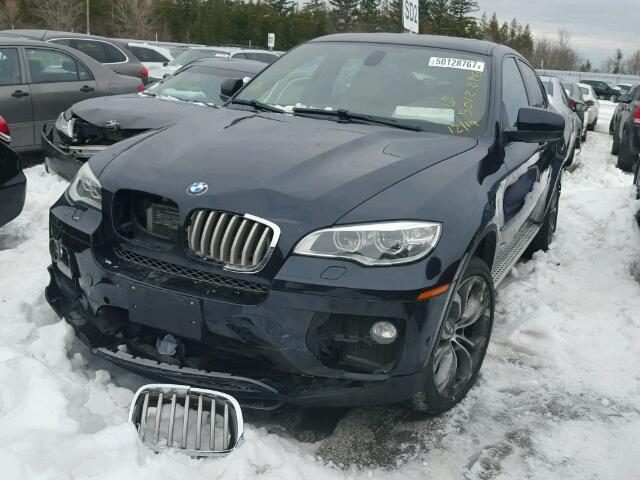 5UXFG8C57DL591071 - 2013 BMW X6 XDRIVE5 BLUE photo 2