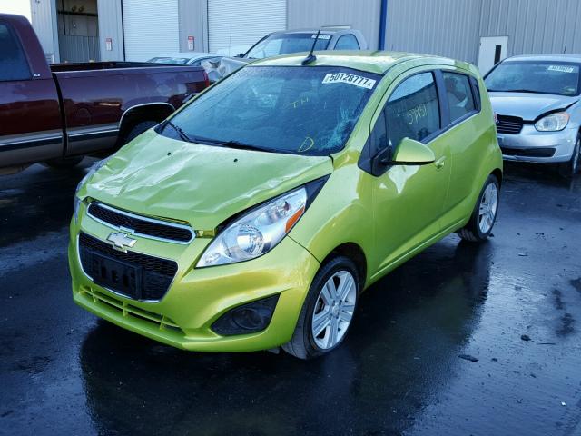 KL8CD6S96DC535203 - 2013 CHEVROLET SPARK 1LT GREEN photo 2