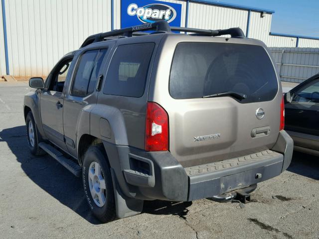 5N1AN08U26C532883 - 2006 NISSAN XTERRA OFF TAN photo 3