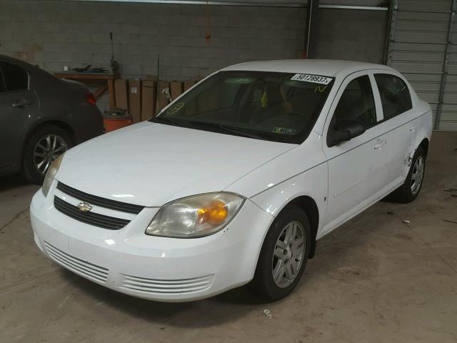 1G1AK58F077231835 - 2007 CHEVROLET COBALT LS WHITE photo 2