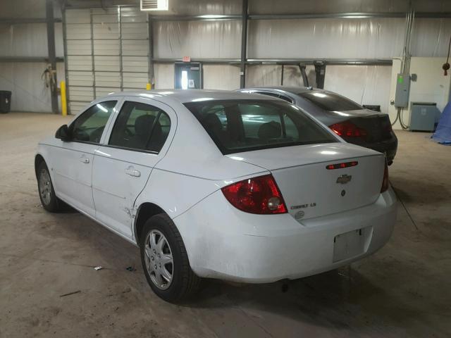 1G1AK58F077231835 - 2007 CHEVROLET COBALT LS WHITE photo 3