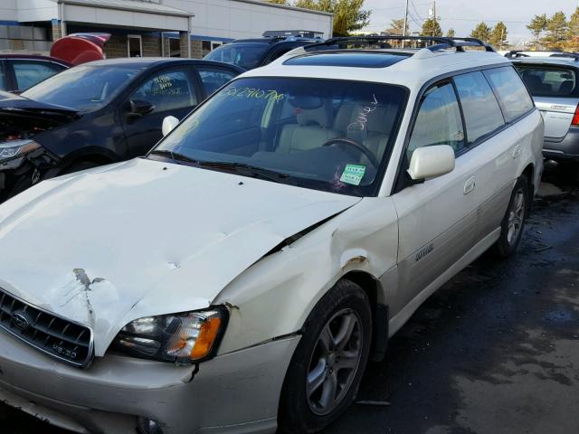 4S3BH806847605773 - 2004 SUBARU LEGACY OUT WHITE photo 2