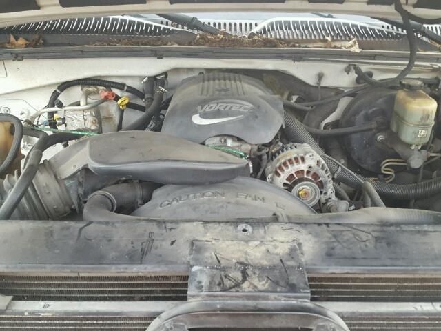 1GCEK19T21E165085 - 2001 CHEVROLET SILVERADO WHITE photo 7