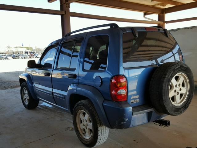 1J4GK58K03W602677 - 2003 JEEP LIBERTY LI BLUE photo 3